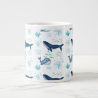 Adorable Whale and Fish Watercolor Design 