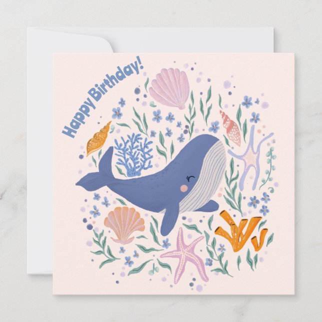 Adorable Whale and Sea Life (Front)