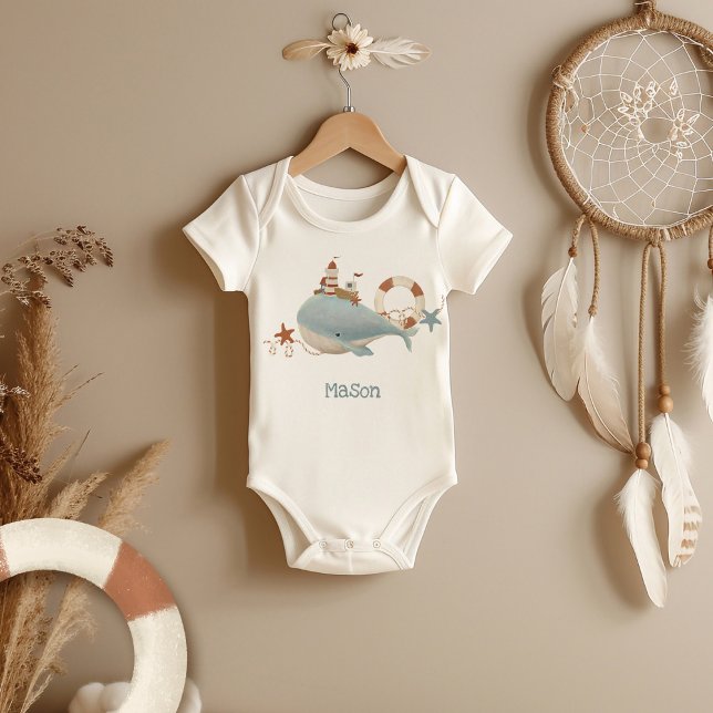 Adorable Whale Baby Shower Bodysuit (Creator Uploaded)