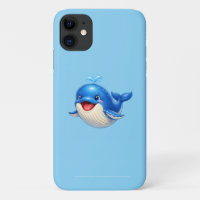 Adorable Whale Hand Drawn Marine Animal Gift Illus