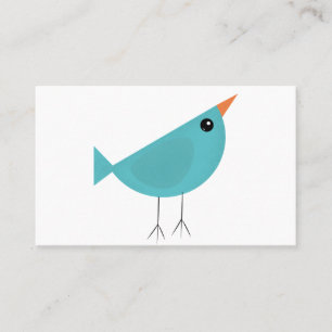 Adorable Whimsical Bird Nature Art Business Card