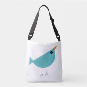 Adorable Whimsical Bird Nature Art Crossbody Bag
