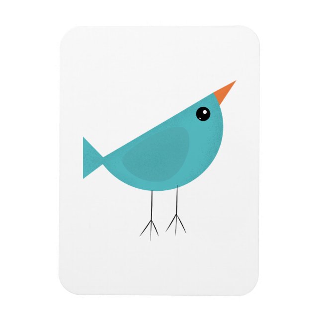 Adorable Whimsical Bird Nature Art Magnet (Vertical)