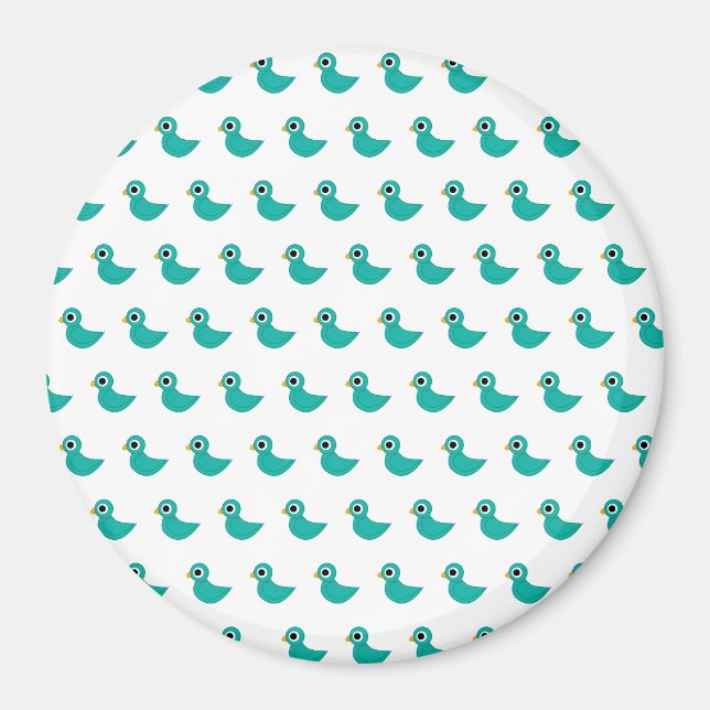 Adorable Whimsical Bird Nature Art Magnet (Front)