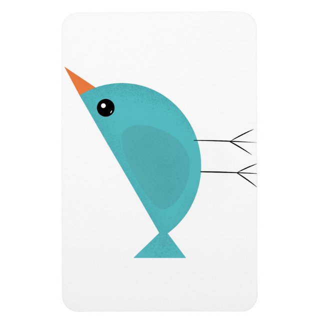 Adorable Whimsical Bird Nature Art Magnet (Vertical)