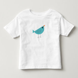 Adorable Whimsical Bird Nature Art Toddler T-Shirt