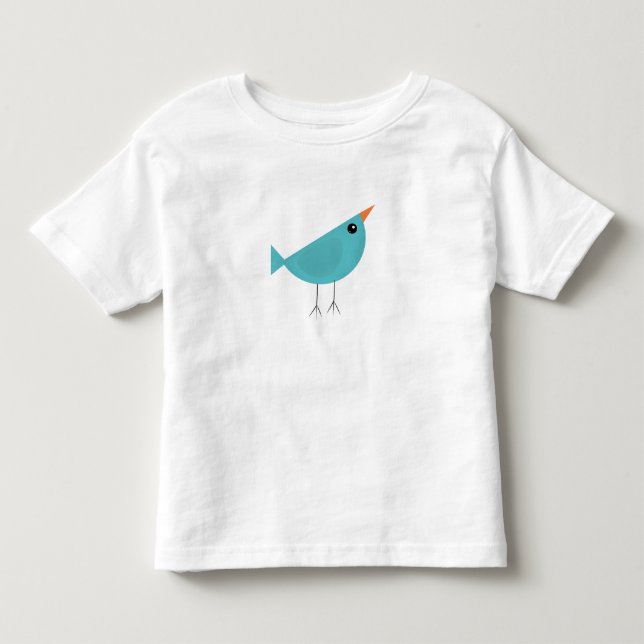 Adorable Whimsical Bird Nature Art Toddler T-Shirt (Front)
