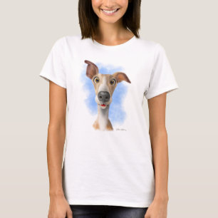 Adorable Whippet Cartoon T-Shirt