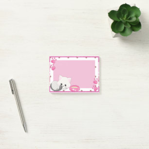 Adorable White Kitten Post-it Notes