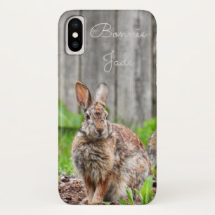 Adorable Wild Bunny Rabbit *Personalise* Case-Mate iPhone Case