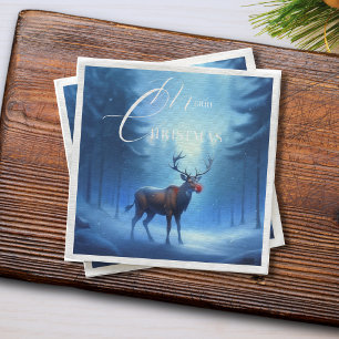 Adorable Winter Wonderland Merry Christmas Napkin