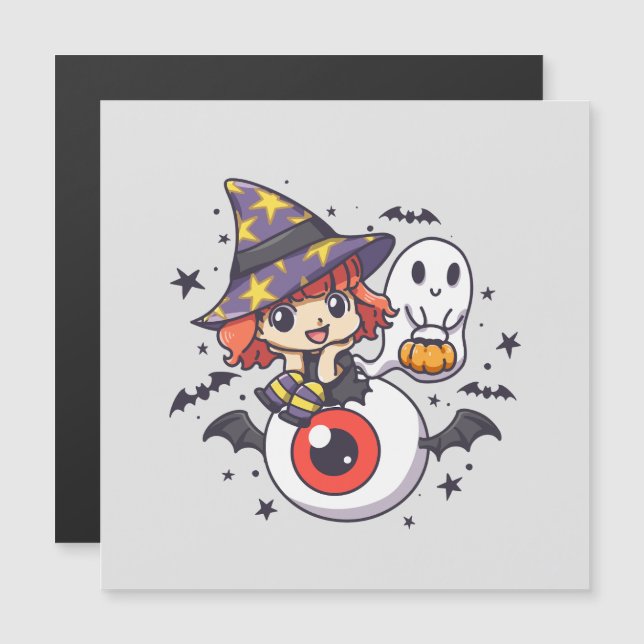 Adorable Witch Hat Kid on Mystical Eye (Front/Back)