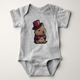 Adorable Wombat Baby Bodysuit
