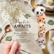 Adorable Woodland Animals Baby Shower 