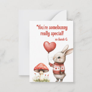 Adorable Woodland Animals Kid's Valentine Card