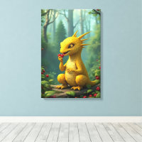Adorable yellow dragon