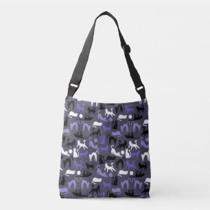 Adorable Yoga Cute Cat Poses Crossbody Bag
