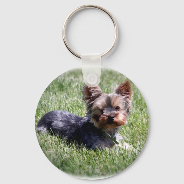Adorable Yorkie Key Ring (Front)