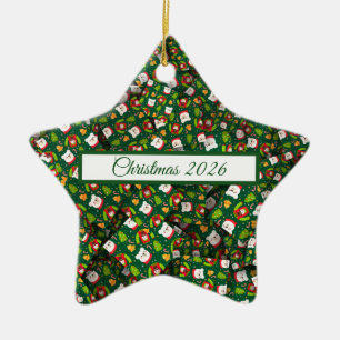 Adorables Christmas [3D] Bears Sweaters And Trees  Ceramic Tree Decoration