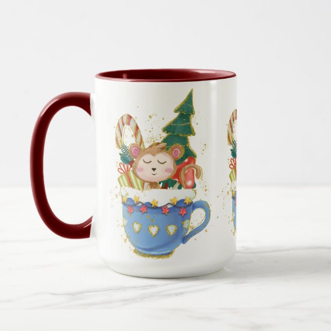 Adorables Christmas Charming Bear Mug (Left)