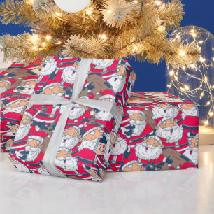 Adorables Christmas Cute Santa Claus Wrapping Paper