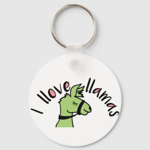 Adorables Llama Love I Llove Llamas Key Ring