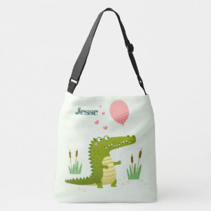 Adorables Reptile Cartoon Alligator Custom Crossbody Bag