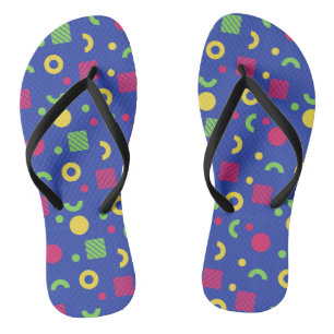 Adorables Synthwave/Retro Memphis Style  Jandals