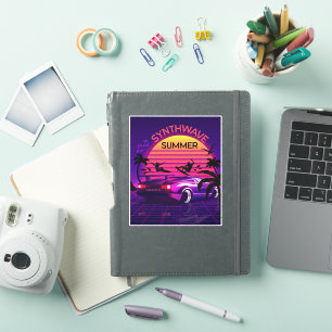 Adorables Synthwave/Vaporwave Retro 80s Sticker
