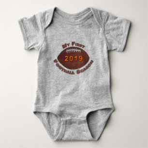 Adorably Cute First Football Season Baby Jumper Baby Bodysuit