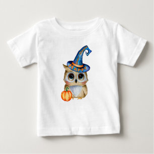 Adorably Cute Happy “Owl’Oween” Baby T-Shirt