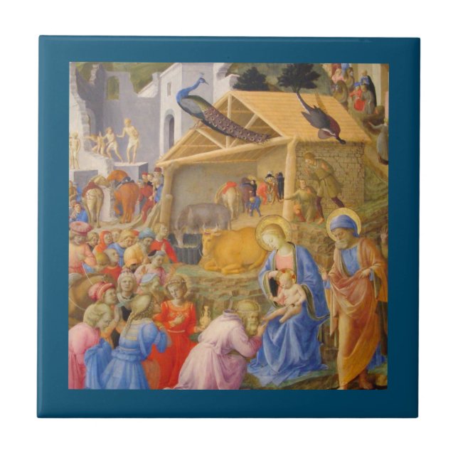 Adoration of Magi Fra Angelico Tile (Front)