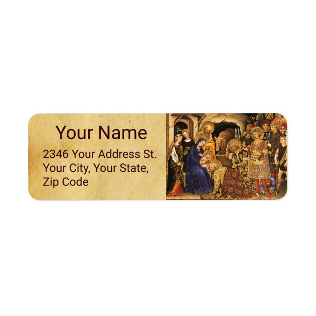 ADORATION OF MAGI Gentile Da Fabriano, Christmas  (Front)