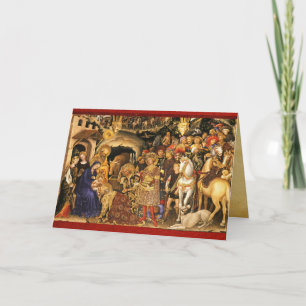 ADORATION OF MAGI  Gentile Da Fabriano, Christmas  Card