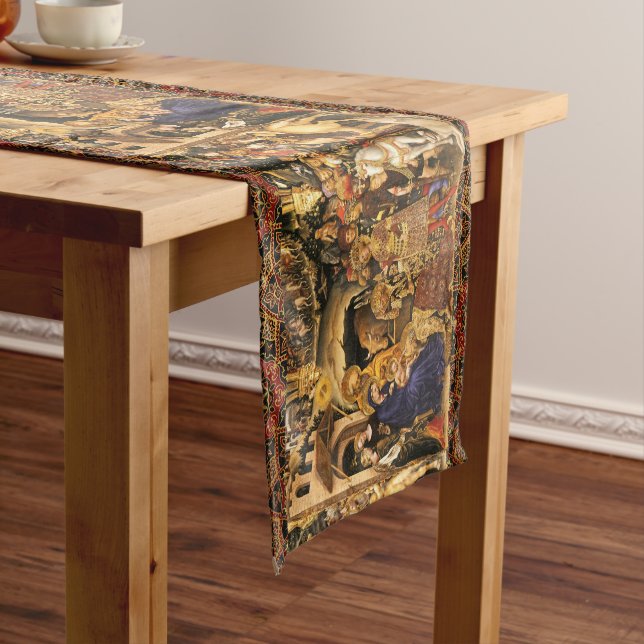 ADORATION OF MAGI Gentile Da Fabriano, Christmas  Medium Table Runner (In Situ)