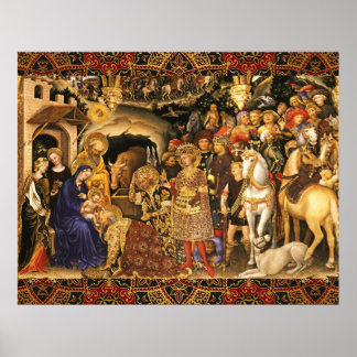 ADORATION OF MAGI Gentile Da Fabriano, Christmas Poster