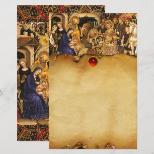 ADORATION OF MAGI  Gentile Da Fabriano, Christmas  Stationery
