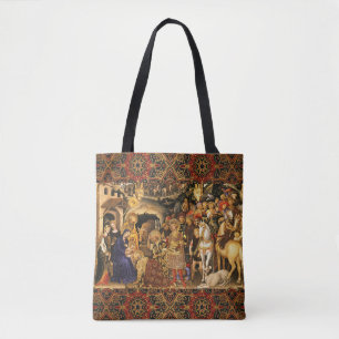 ADORATION OF MAGI Gentile Da Fabriano, Christmas Tote Bag