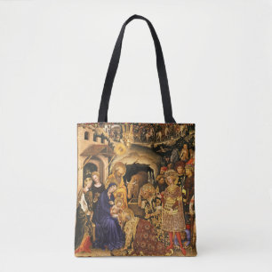 ADORATION OF MAGI  Gentile Da Fabriano, Christmas Tote Bag