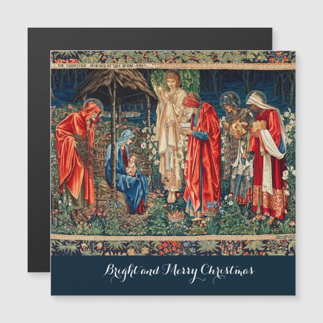 ADORATION OF MAGI Morris,Burne-Jones  (Front/Back)