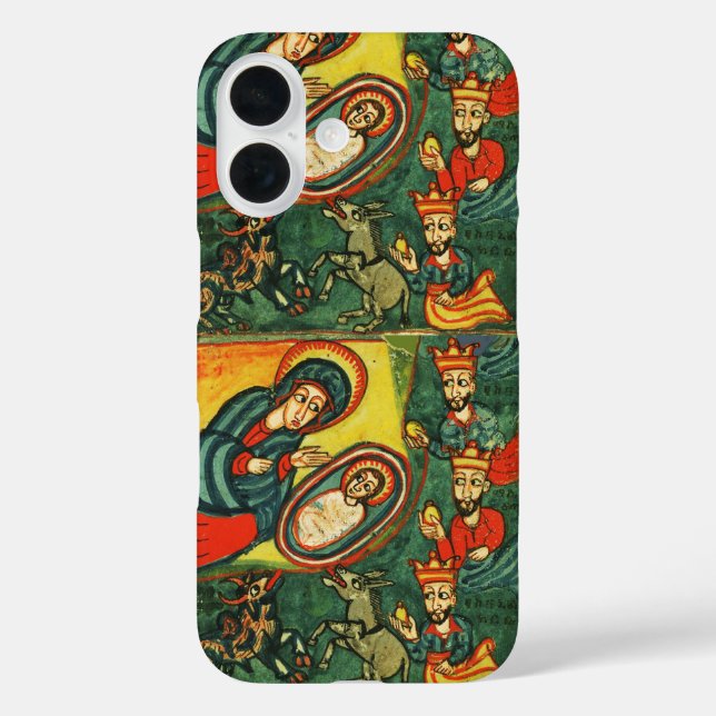 ADORATION OF MAGI ,PRIMITIVE NATIVITY Christmas  Case-Mate iPhone Case (Back)