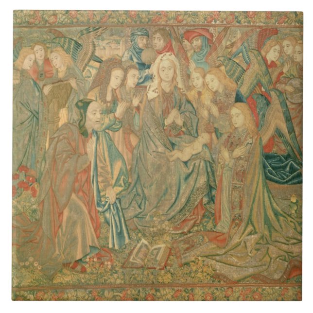 Adoration of the Christ child  (Tapestry) Tile (Front)