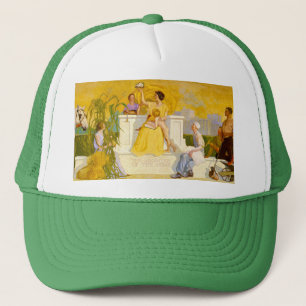 Adoration of the Home by Grant Wood Trucker Hat