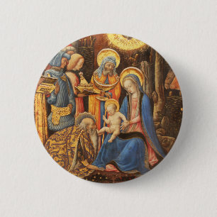 Adoration of the Kings (Adorazione dei Magi) 6 Cm Round Badge