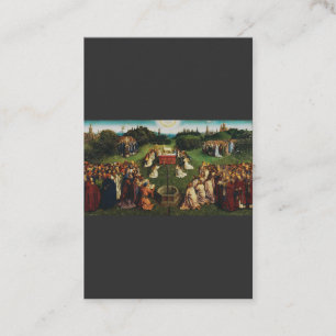 Adoration of the Lamb by Jan van Eyck Business Card