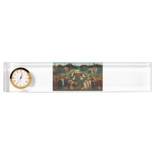 Adoration of the Lamb by Jan van Eyck Nameplate