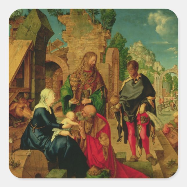 Adoration of the Magi, 1504 Square Sticker (Front)