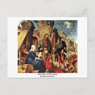 Adoration Of The Magi By Albrecht Dürer Postcard