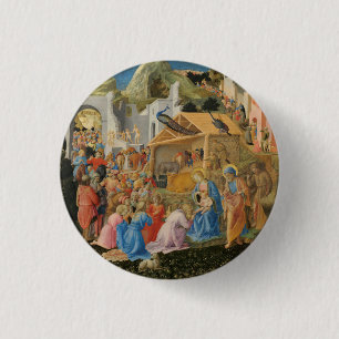 Adoration of the Magi by Fra Angelico and Filippo 3 Cm Round Badge