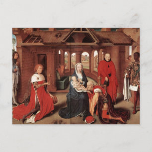 Adoration of the Magi by Hans Memling Postcard
